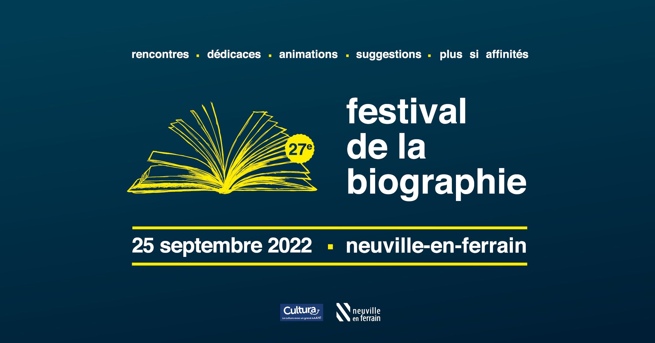 Festival de la biographie : tout savoir sur la 27ème édition