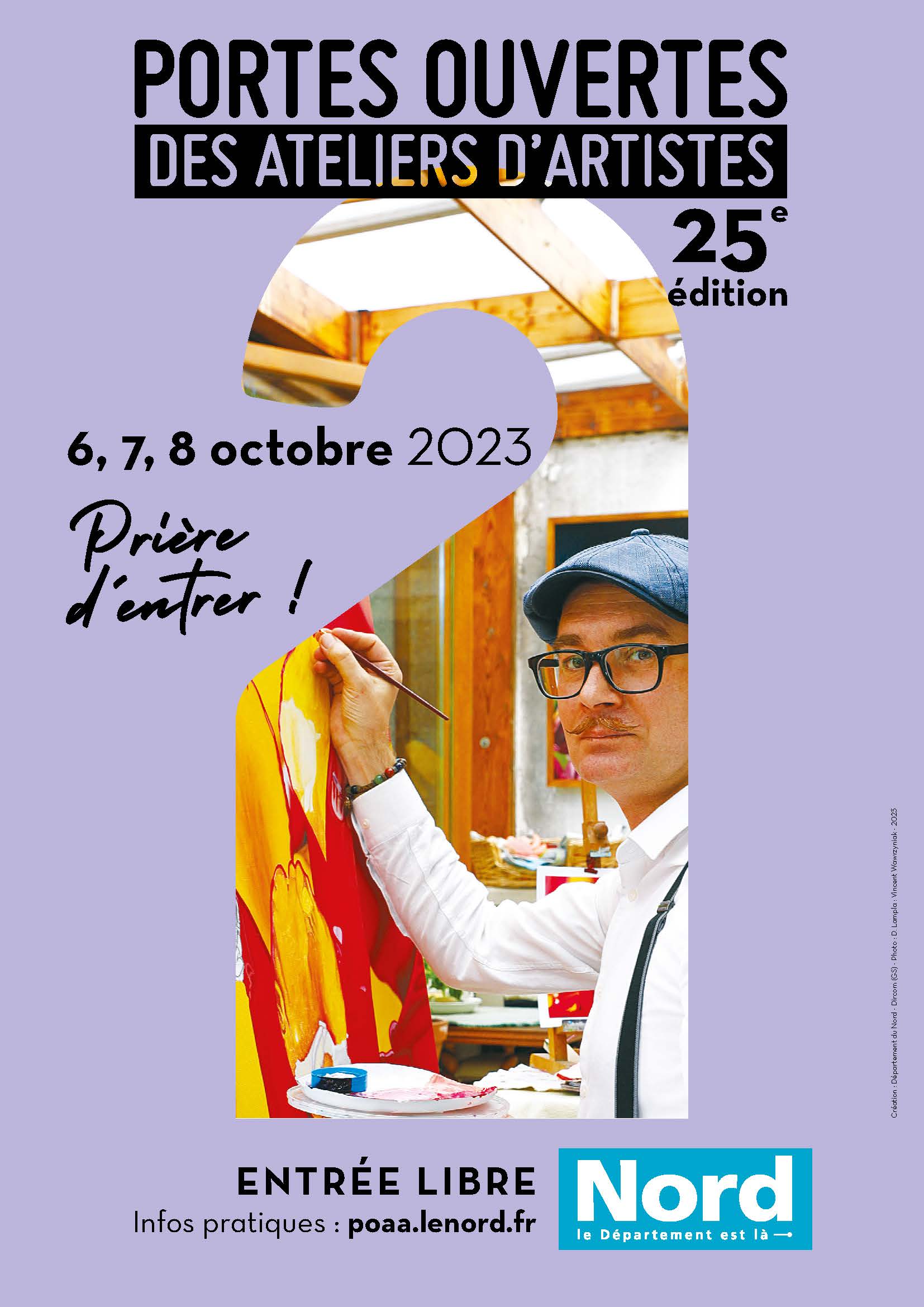 Portes Ouvertes des Ateliers d’Artistes les 6, 7 et 8 octobre